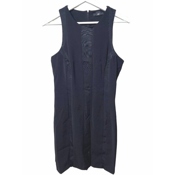 H&M Black Sleeveless Sheath Dress Size 8 Work Career - Picture 1 of 10